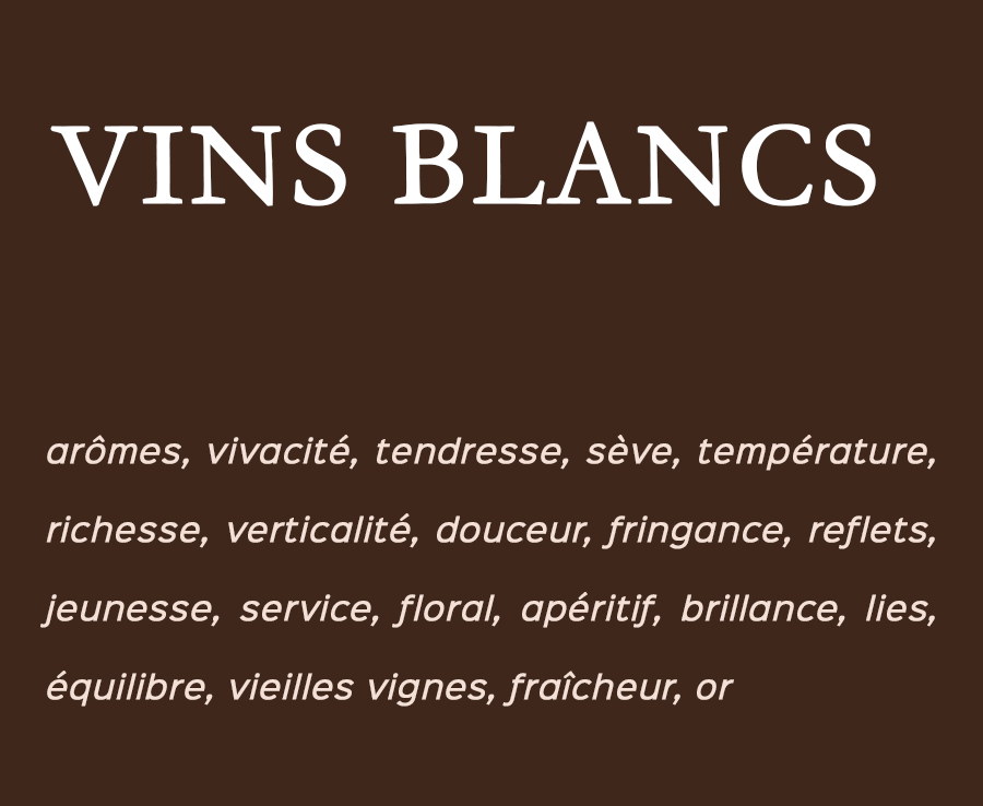 vins blancs de la Cave des Coteaux