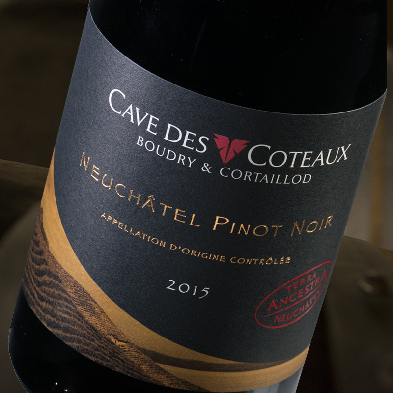 vin rouge pinot noir terra ancestra cave des coteaux boudry cortaillod